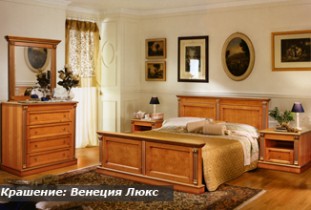 Спальня Венеция Люкс (массив карельской березы) Спальня Венеция Люкс (массив карельской березы)